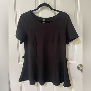 Black Peplum Top